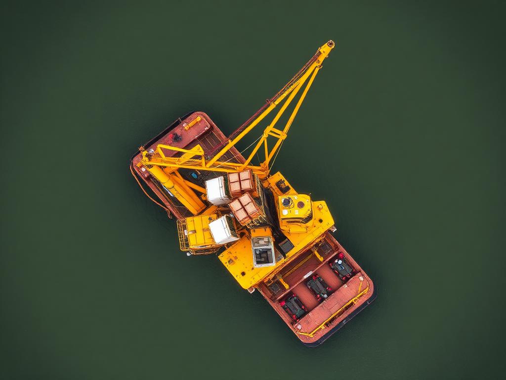 Industrial loading vessel in Richards Bay harbour